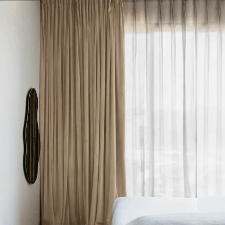 Velvet curtains