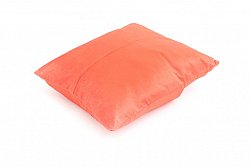 Velvet cushion (orange) (cushion cover) 45 x 45 cm