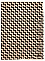 Jute rug - Cabana (beige/black)