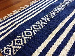 Rag rugs - Ystad (blue)