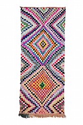 Moroccan Berber rug Boucherouite 305 x 120 cm
