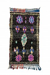 Moroccan Berber rug Boucherouite 210 x 105 cm
