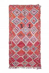 Moroccan Berber rug Boucherouite 260 x 130 cm
