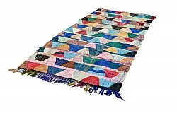Moroccan Berber rug Boucherouite 140 x 290 cm