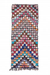 Moroccan Berber rug Boucherouite 275 x 110 cm