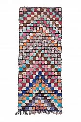 Moroccan Berber rug Boucherouite 275 x 110 cm