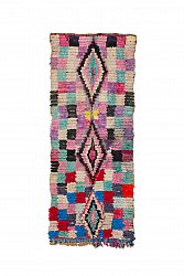 Moroccan Berber rug Boucherouite 225 x 85 cm