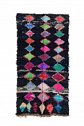 Moroccan Berber rug Boucherouite 225 x 115 cm