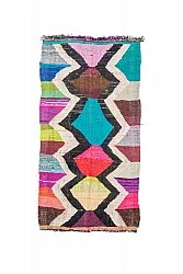Moroccan Berber rug Boucherouite 135 x 245 cm
