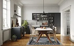Wilton rug - Yelda (black/multi)