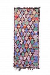 Moroccan Berber rug Boucherouite 245 x 100 cm