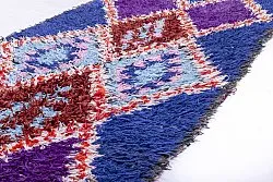 Moroccan Berber rug Boucherouite 235 x 90 cm