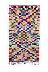 Moroccan Berber rug Boucherouite 255 x 140 cm
