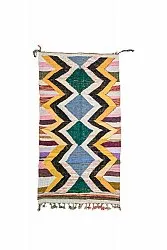 Moroccan Berber rug Boucherouite 135 x 260 cm