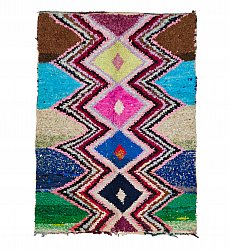 Moroccan Berber rug Boucherouite 205 x 160 cm