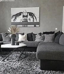 Shaggy rugs - Janjira (silver)