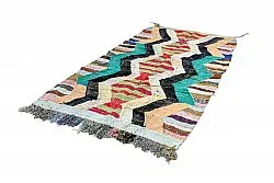 Moroccan Berber rug Boucherouite 140 x 265 cm