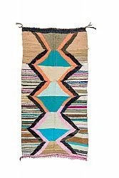 Moroccan Berber rug Boucherouite 135 x 265 cm