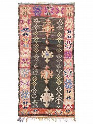 Moroccan Berber rug Boucherouite 205 x 95 cm