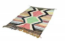 Moroccan Berber rug Boucherouite 135 x 215 cm