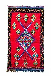 Moroccan Berber rug Boucherouite 170 x 300 cm