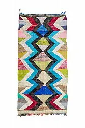 Moroccan Berber rug Boucherouite 125 x 250 cm