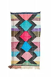 Moroccan Berber rug Boucherouite 120 x 230 cm