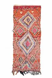 Moroccan Berber rug Boucherouite 245 x 105 cm