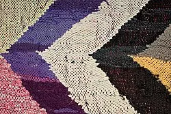 Moroccan Berber rug Boucherouite 140 x 305 cm