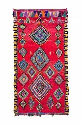 Moroccan Berber rug Boucherouite 290 x 140 cm