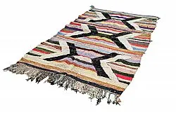 Moroccan Berber rug Boucherouite 125 x 230 cm
