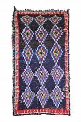 Moroccan Berber rug Boucherouite 265 x 140 cm