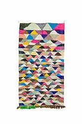 Moroccan Berber rug Boucherouite 125 x 225 cm