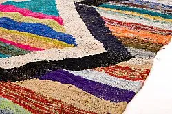 Moroccan Berber rug Boucherouite 135 x 245 cm