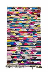 Moroccan Berber rug Boucherouite 130 x 225 cm