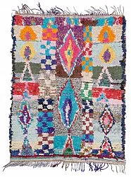 Moroccan Berber rug Boucherouite 195 x 150 cm