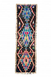 Moroccan Berber rug Boucherouite 260 x 80 cm