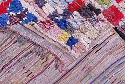 Moroccan Berber rug Boucherouite 215 x 140 cm