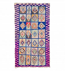 Moroccan Berber rug Boucherouite 185 x 100 cm