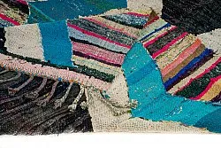 Moroccan Berber rug Boucherouite 140 x 255 cm