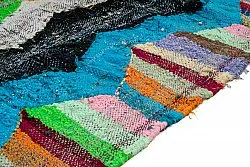 Moroccan Berber rug Boucherouite 135 x 145 cm