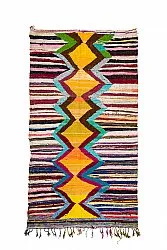 Moroccan Berber rug Boucherouite 150 x 285 cm