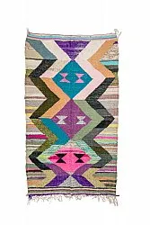 Moroccan Berber rug Boucherouite 145 x 260 cm