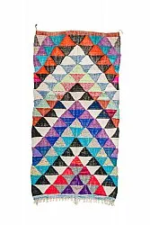 Moroccan Berber rug Boucherouite 130 x 250 cm