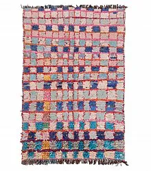 Moroccan Berber rug Boucherouite 195 x 130 cm