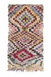 Moroccan Berber rug Boucherouite 230 x 125 cm