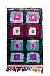 Moroccan Berber rug Boucherouite 140 x 225 cm