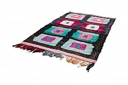 Moroccan Berber rug Boucherouite 140 x 225 cm