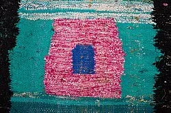 Moroccan Berber rug Boucherouite 140 x 225 cm