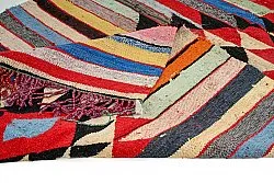 Moroccan Berber rug Boucherouite 145 x 250 cm